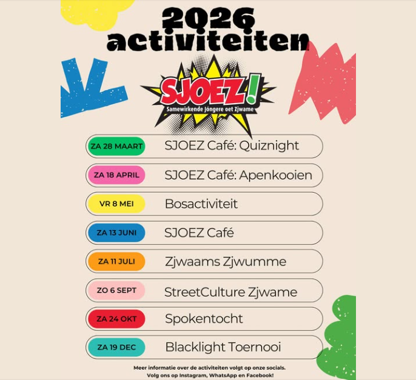 Activiteiten Sjoez 2026